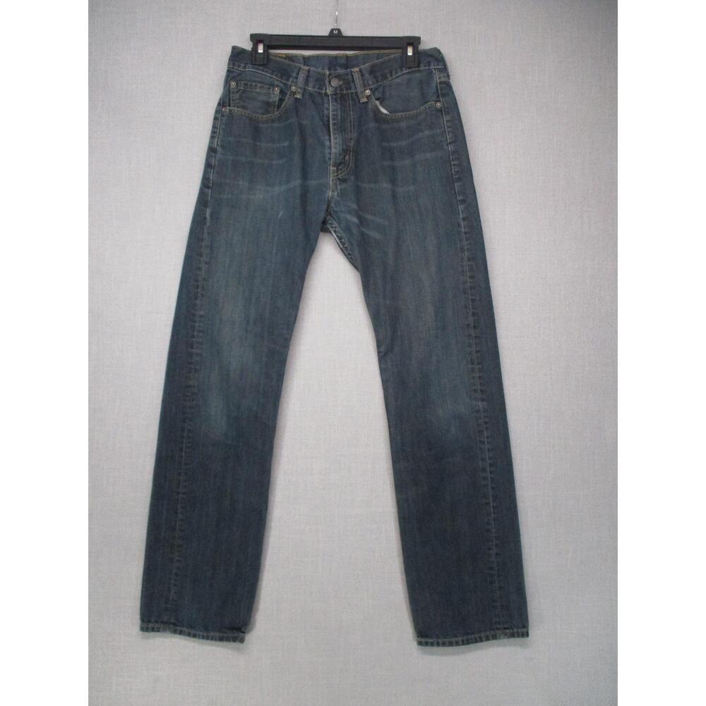 Levis Blue Vintage Classic Straight Leg Denim Everyday Jeans Men Size W31 L32